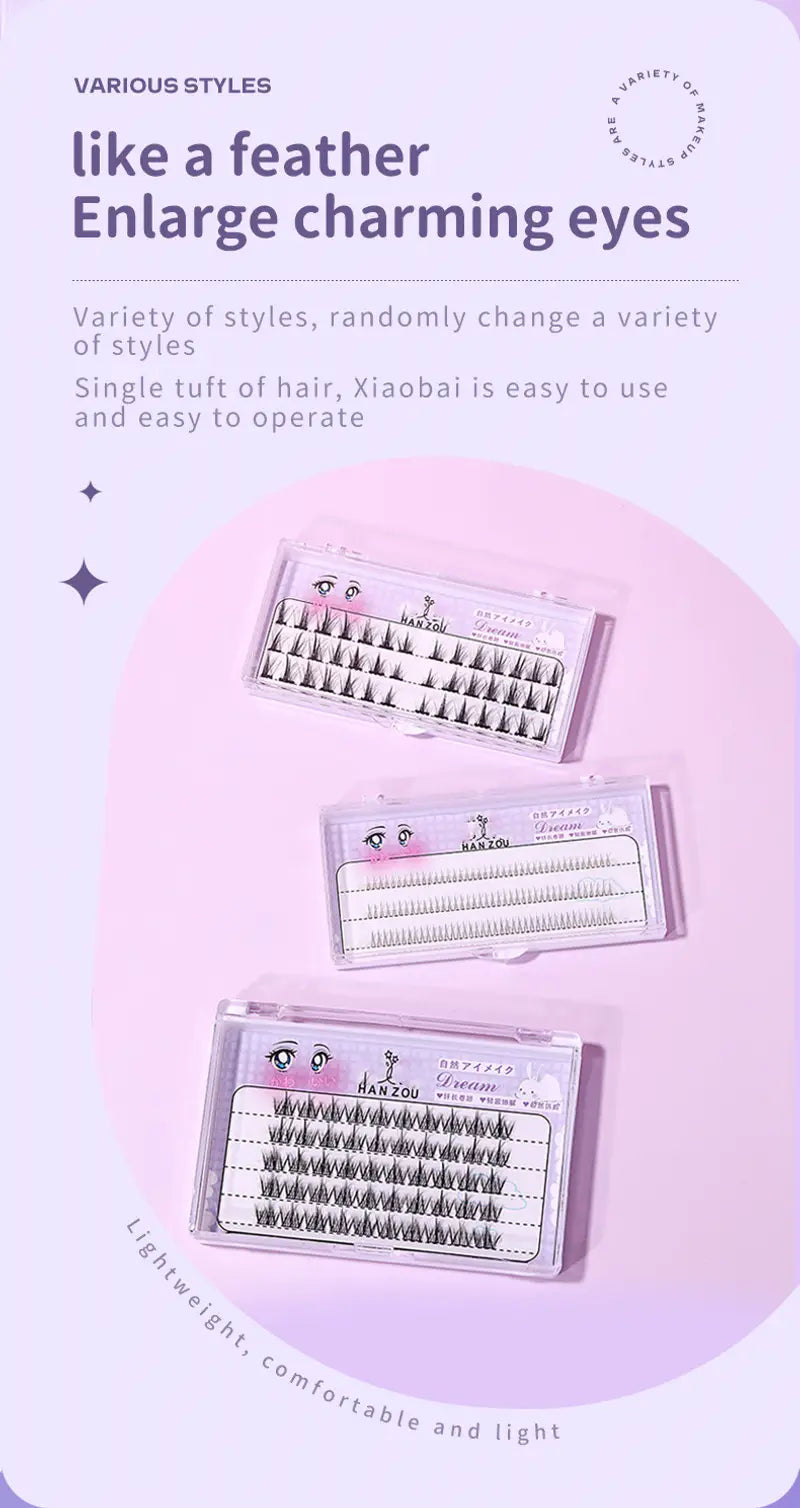 Pestañas Manga Cluster para un Look Natural de Cosplay Anime