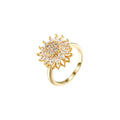 Anillo Giratorio de Girasol para Alivio de Ansiedad (Mujeres)
