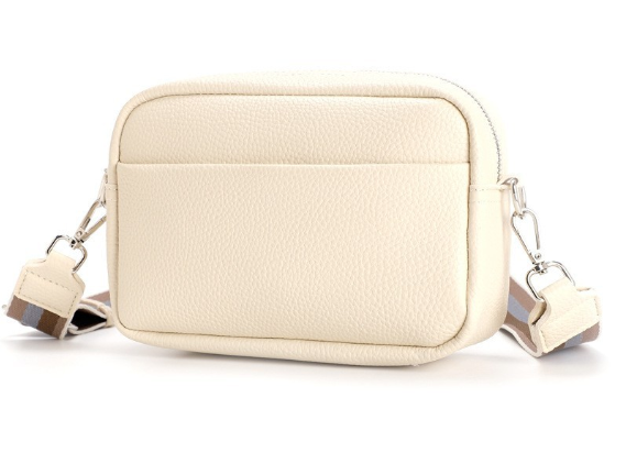 Bolso Bandolera de Color Sólido para Mujeres con Correa Ancha