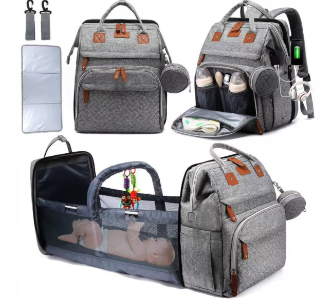 Mochila de Gran Capacidad para Madre y Bebé (Una Pieza)