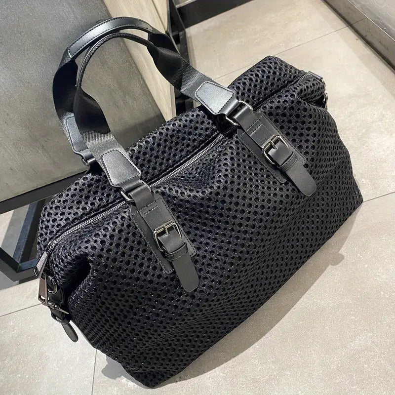 Bolso de Viaje Casual de Malla para Mujer con Bandolera
