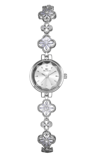 Reloj de Mujer Lucky Zircon con Diseño de Trébol de Cuatro Hojas