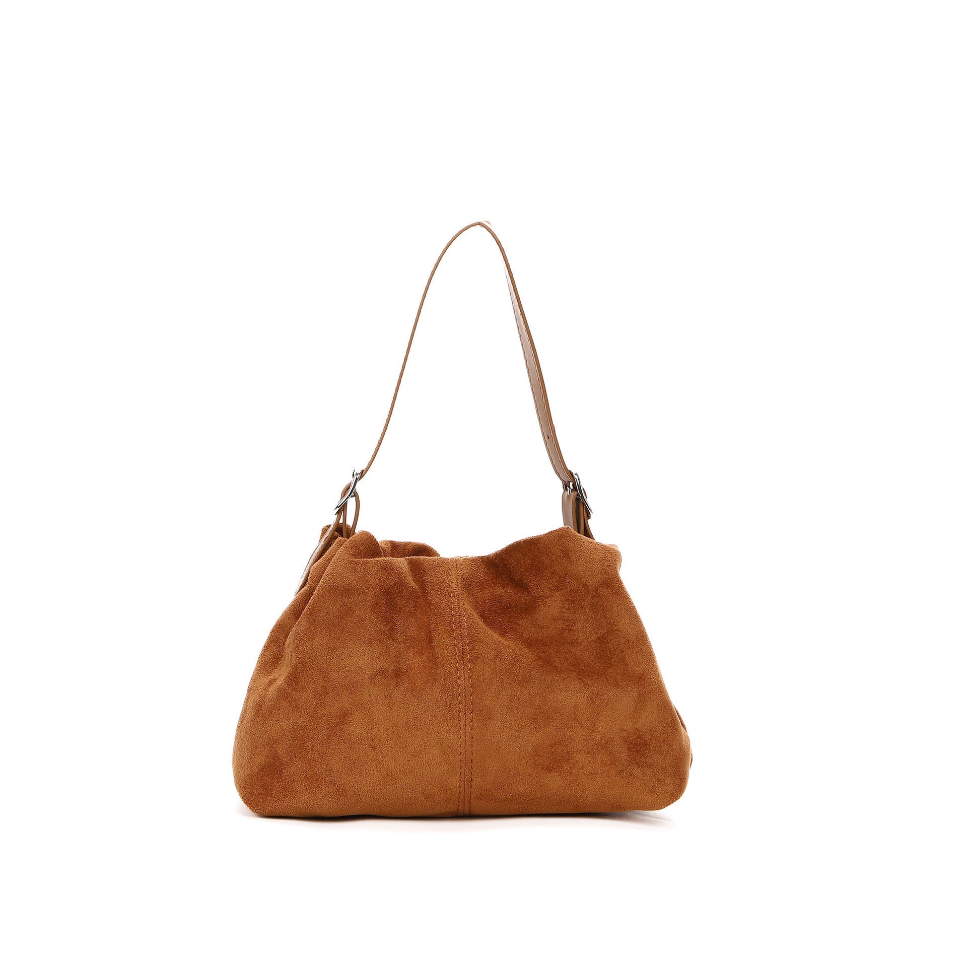 Bolso Bandolera de Aspecto Ante para Mujer