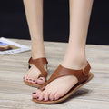 Sandalias de Tobillo con Tacón Bajo y Velcro para Mujer, Talla Grande 43
