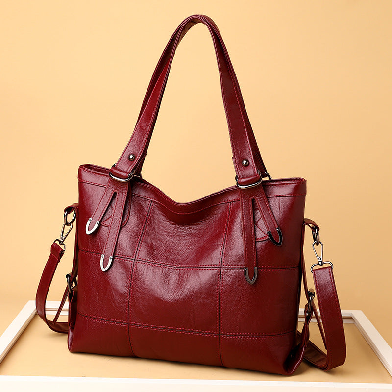 Bolso Tote de Hombro de Cuero PU de Gran Capacidad y Elegante