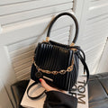 Bolso Bandolera de Cadena Plisada y Moda para Mujer