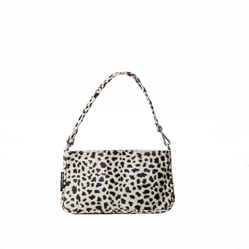 Bolsa vintage con estampado de leopardo