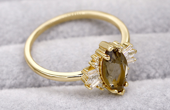 Anillo de Cristal de Té Estilo Nuevo Dunli