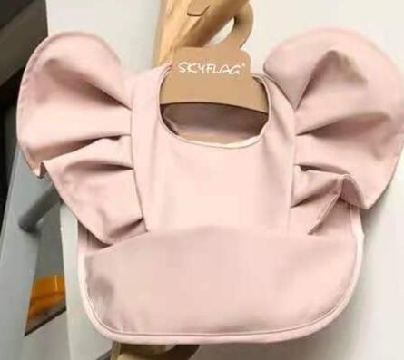 Babero Impermeable con Bolsillo para Comida de Bebé con Diseño de Alas de Ángel