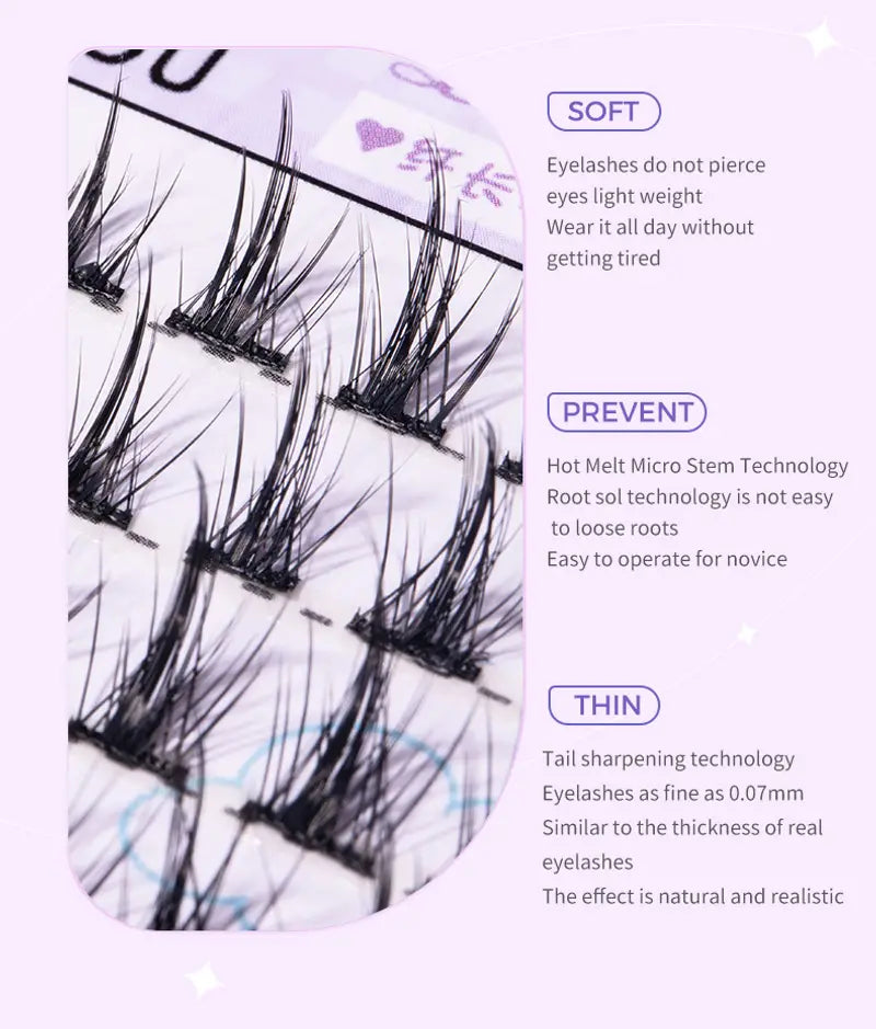Pestañas Manga Cluster para un Look Natural de Cosplay Anime