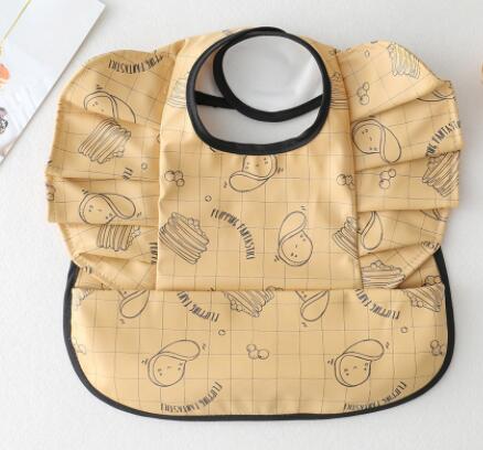 Babero Impermeable con Bolsillo para Comida de Bebé con Diseño de Alas de Ángel