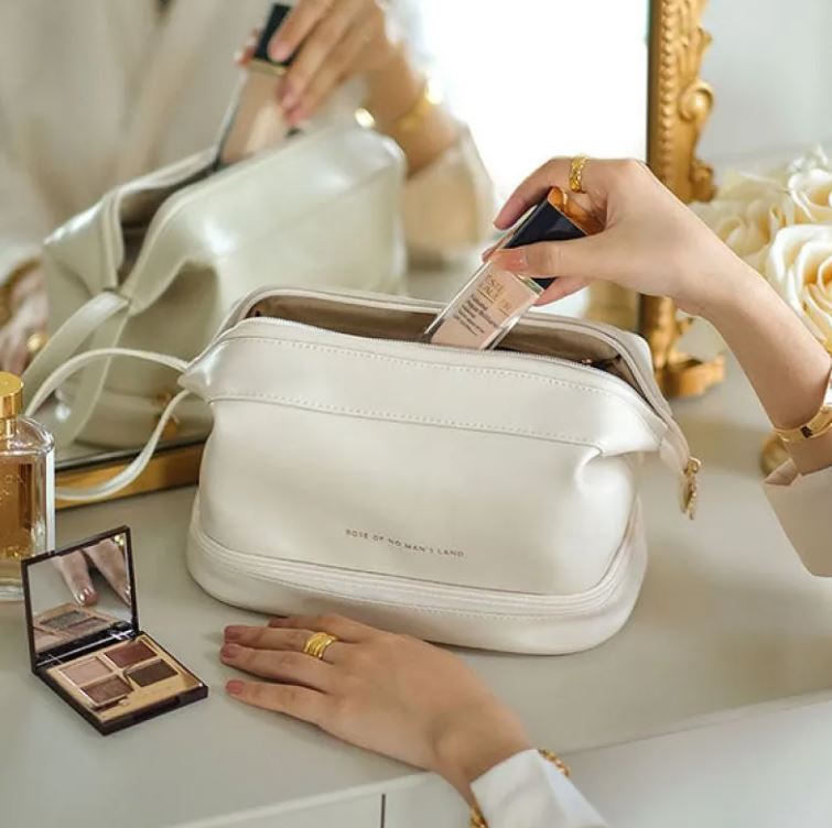 Bolso Cosmético de Viaje de Gran Capacidad Multifuncional para Mujeres Organizador de Artículos de Tocador Estuche de Almacenamiento de Maquillaje Femenino
