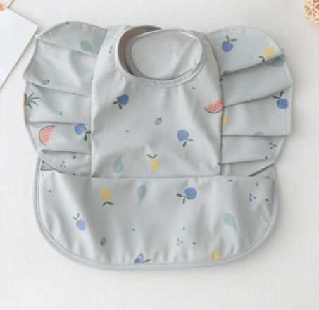 Babero Impermeable con Bolsillo para Comida de Bebé con Diseño de Alas de Ángel