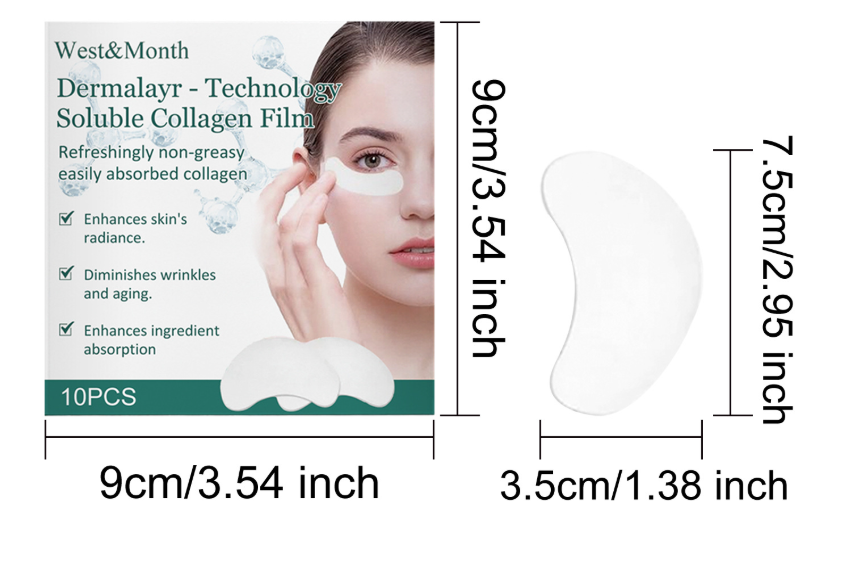 Mascarilla Ocular Soluble de Colágeno – Reafirmante e Hidratante