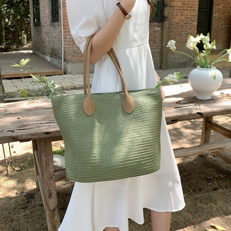 Bolso de Playa Tejido de Paja