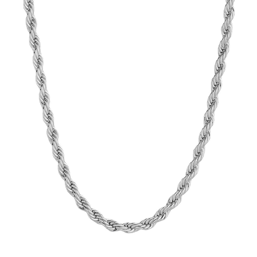 Collar de Cadena de Torsión en Acero Inoxidable Chapado en Oro de 18K