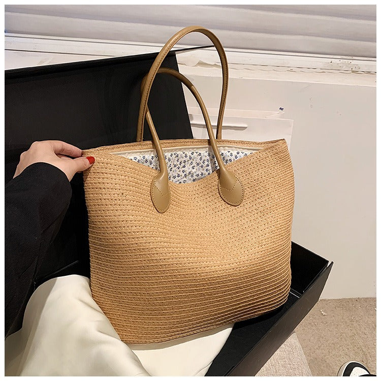 Bolso de Playa Tejido de Paja