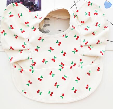 Babero Impermeable con Bolsillo para Comida de Bebé con Diseño de Alas de Ángel