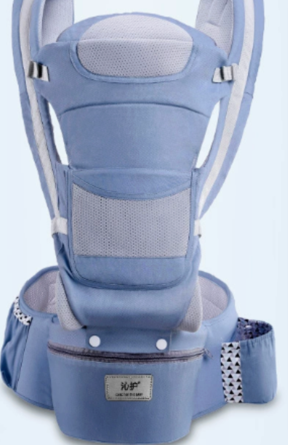 Portabebés con Asiento de Cadera Bass Bear para Llevar al Frente