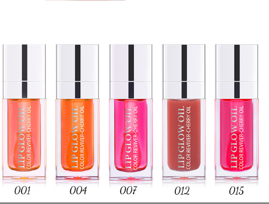 Aceite Nutritivo para Aumentar el Volumen de los Labios - Brillo Translúcido en 5 Tonos