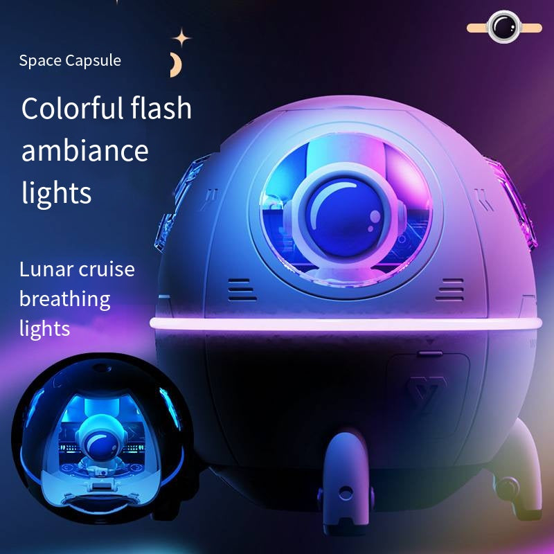Humidificador Astronauta con Luz Nocturna y Purificador de Aire