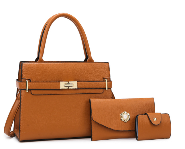 Juego de 3 Bolsos para Mujer de Cuero de Calidad