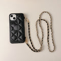 Funda para Teléfono con Cuerda Cruzada y Portatarjetas