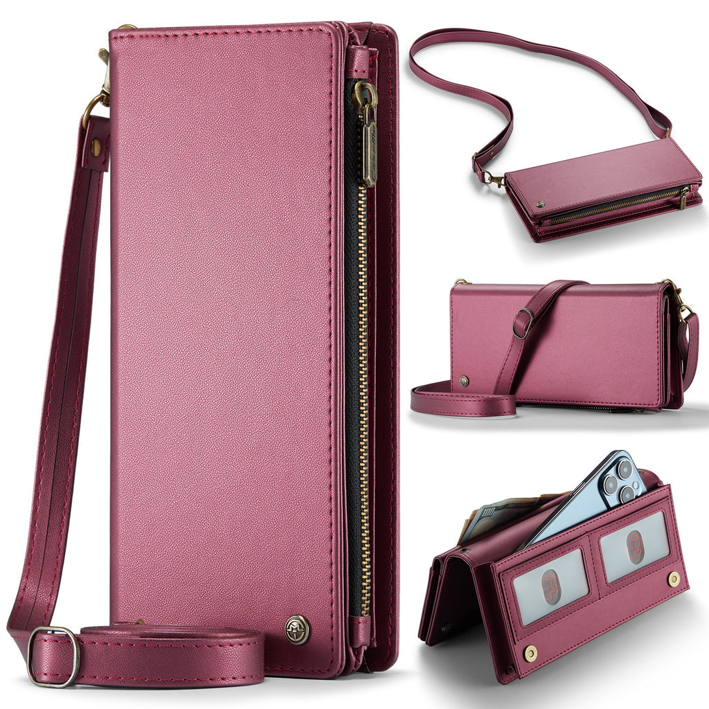 Cartera Universal de Cuero Multifuncional Para Teléfono
