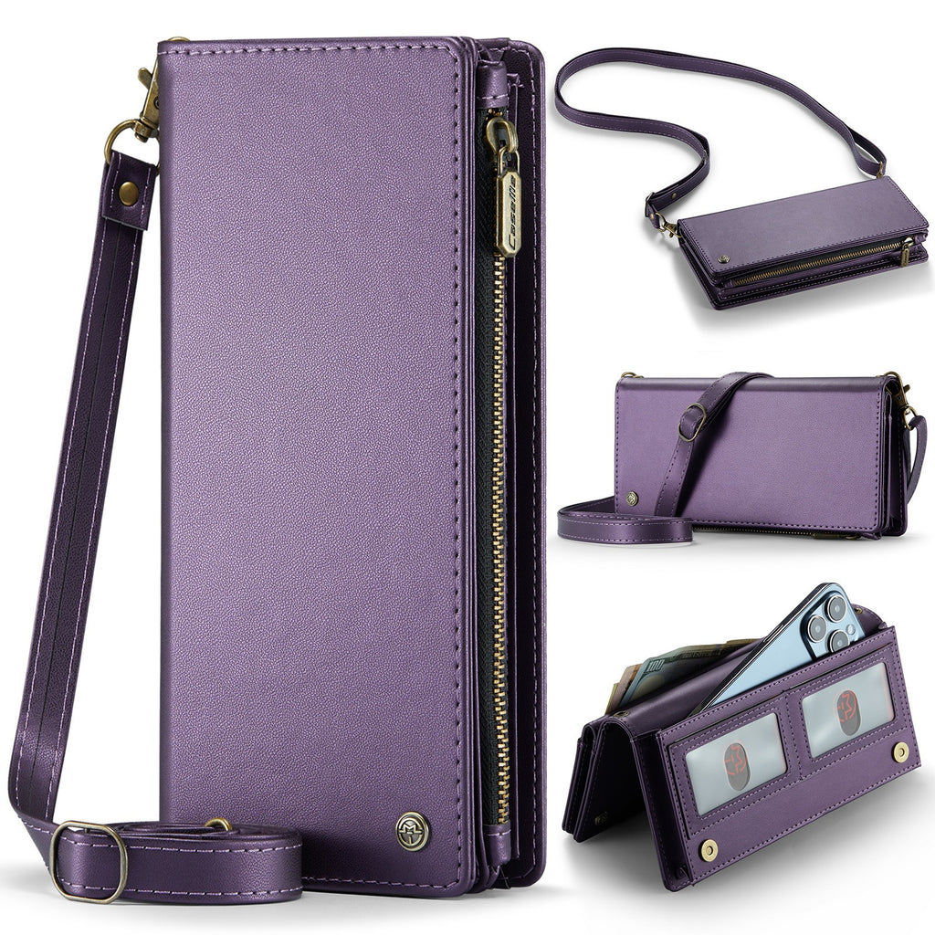 Cartera Universal de Cuero Multifuncional Para Teléfono
