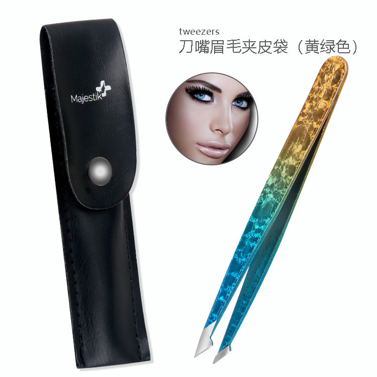 Set de Belleza de Pinzas de Acero Inoxidable de Doble Cara