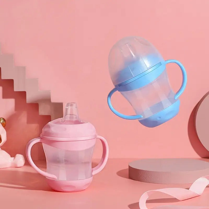 Taza de Aprendizaje Antigoteo con Tapa y Boquilla de Pato para Bebés