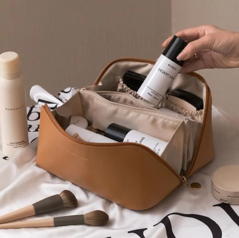 Bolso Cosmético de Viaje de Gran Capacidad Multifuncional para Mujeres Organizador de Artículos de Tocador Estuche de Almacenamiento de Maquillaje Femenino