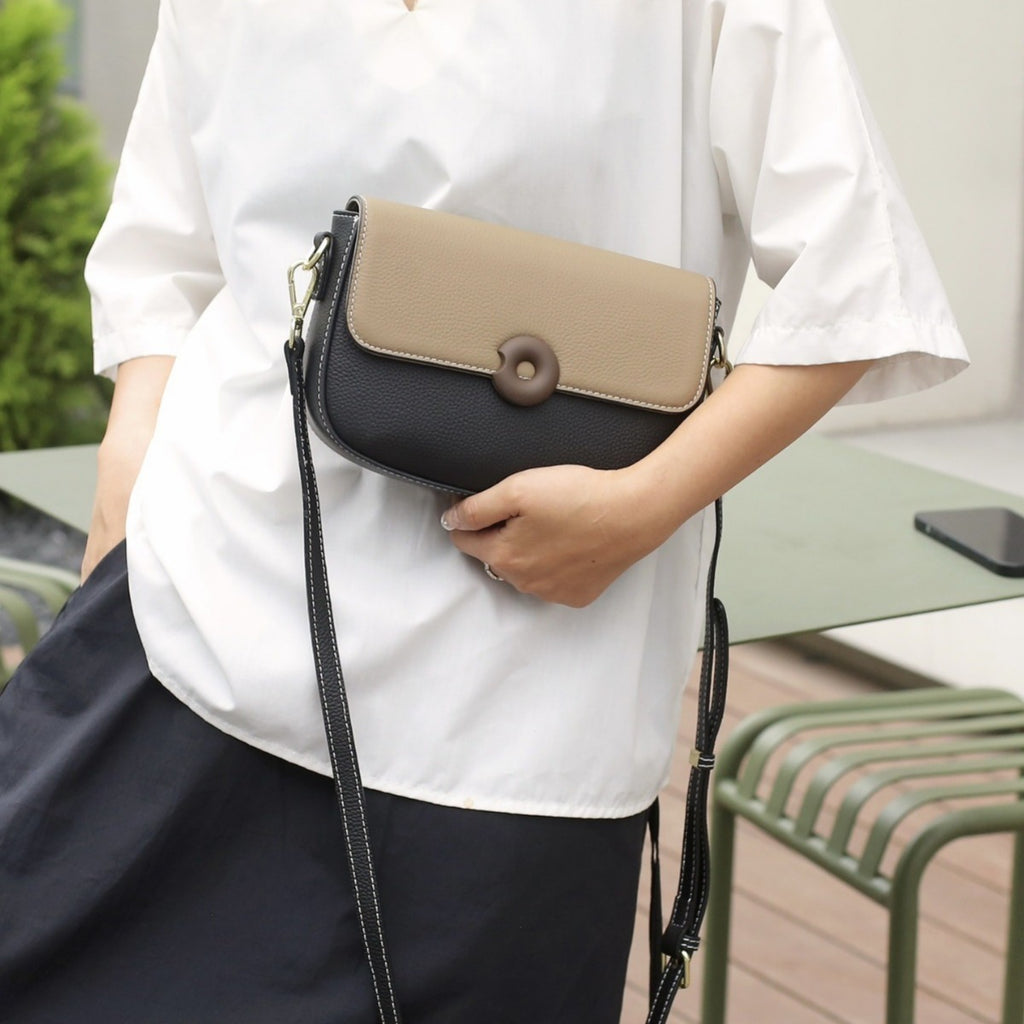 Mini Bolso Bandolera de Cuero Genuino