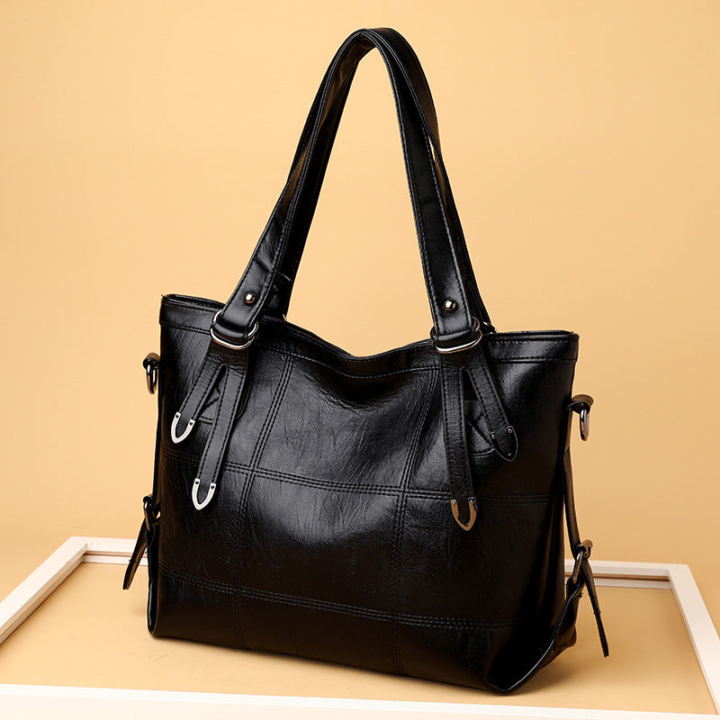 Bolso Tote de Hombro de Cuero PU de Gran Capacidad y Elegante