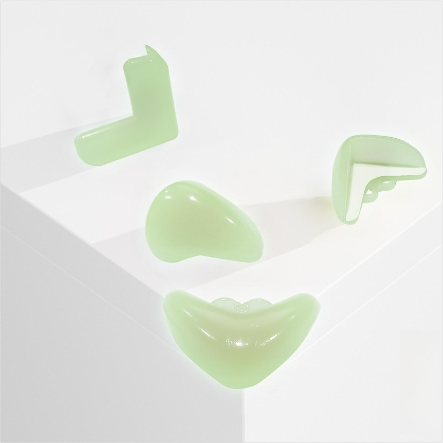 Protectores de Esquina Luminiscentes Transparentes para Niños