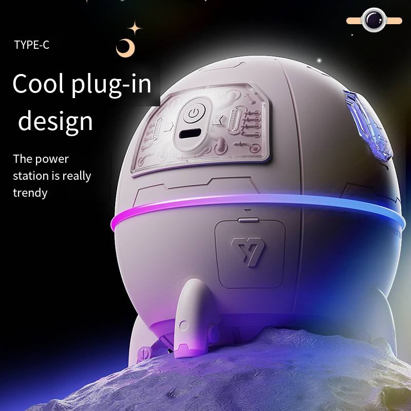 Humidificador Astronauta con Luz Nocturna y Purificador de Aire