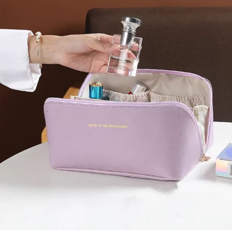 Bolso Cosmético de Viaje de Gran Capacidad Multifuncional para Mujeres Organizador de Artículos de Tocador Estuche de Almacenamiento de Maquillaje Femenino