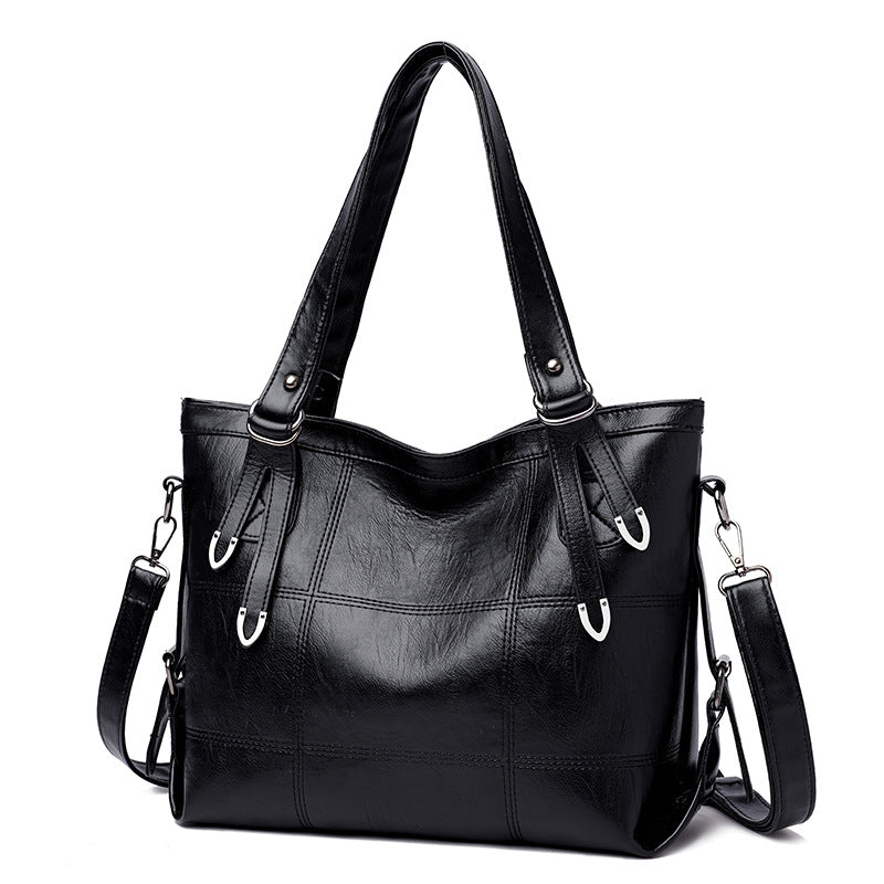 Bolso Tote de Hombro de Cuero PU de Gran Capacidad y Elegante