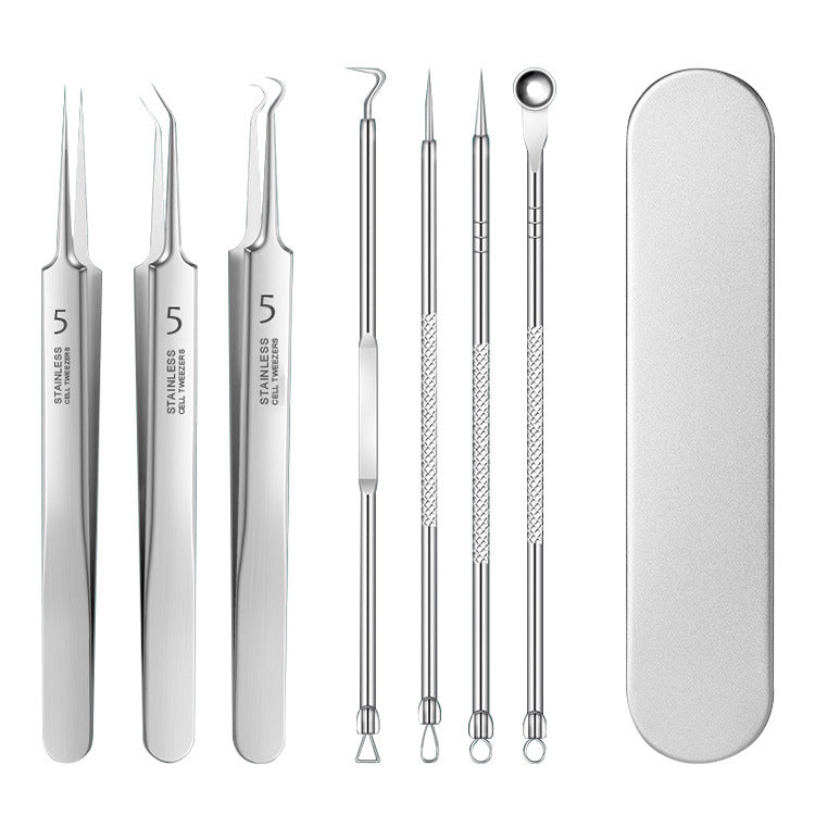 Set de Herramientas de Extracción de Granos de Precisión para Cuidado de la Piel