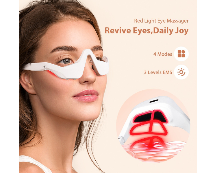 Dispositivo para el Cuidado de los Ojos EMS con Microcorrientes y Luz Roja