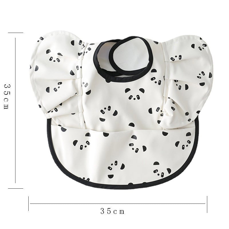 Babero Impermeable con Bolsillo para Comida de Bebé con Diseño de Alas de Ángel