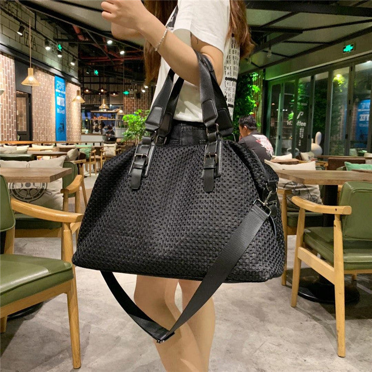 Bolso de Viaje Casual de Malla para Mujer con Bandolera