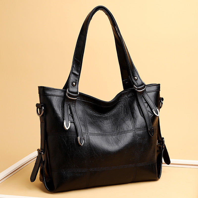 Bolso Tote de Hombro de Cuero PU de Gran Capacidad y Elegante