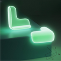 Protectores de Esquina Luminiscentes Transparentes para Niños