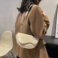 Bolso de Hombro de Cuero PU para Mujer WOLFF con Correa Ancha