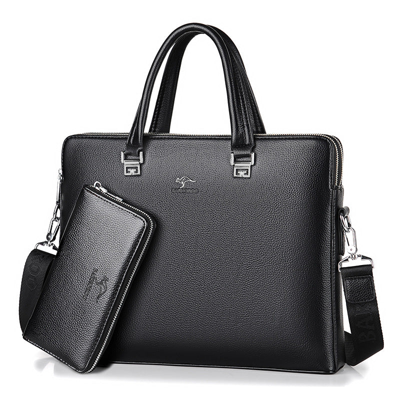 Bolso de Hombro Suave y Elegante para Hombre, y Tote de Negocios