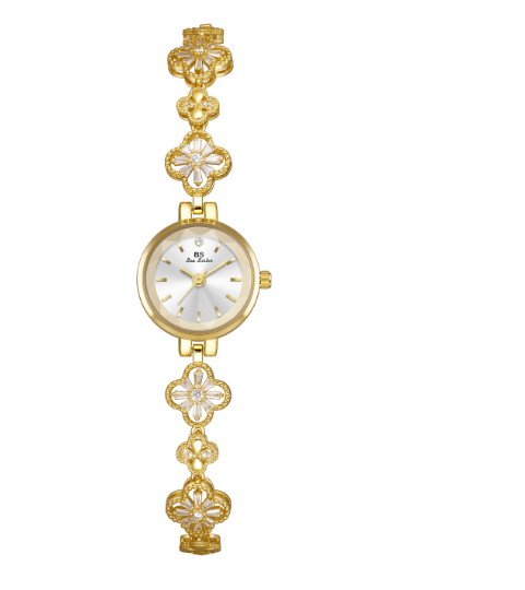 Reloj de Mujer Lucky Zircon con Diseño de Trébol de Cuatro Hojas