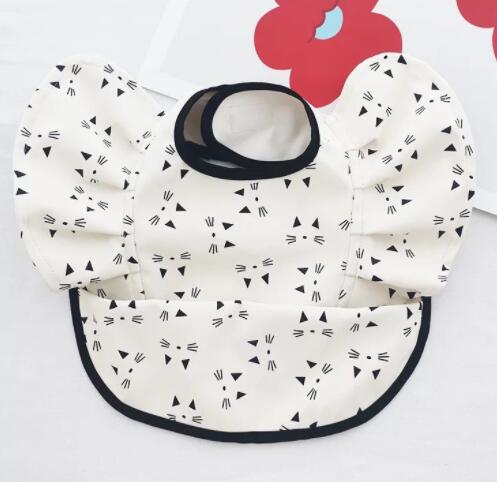 Babero Impermeable con Bolsillo para Comida de Bebé con Diseño de Alas de Ángel