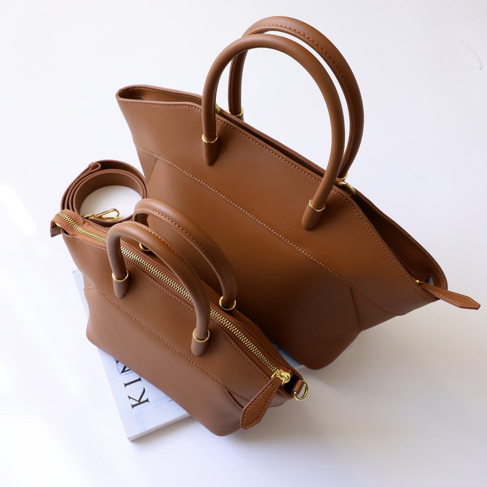 Bolso Tote de Cuero Estilo Alas Portátil