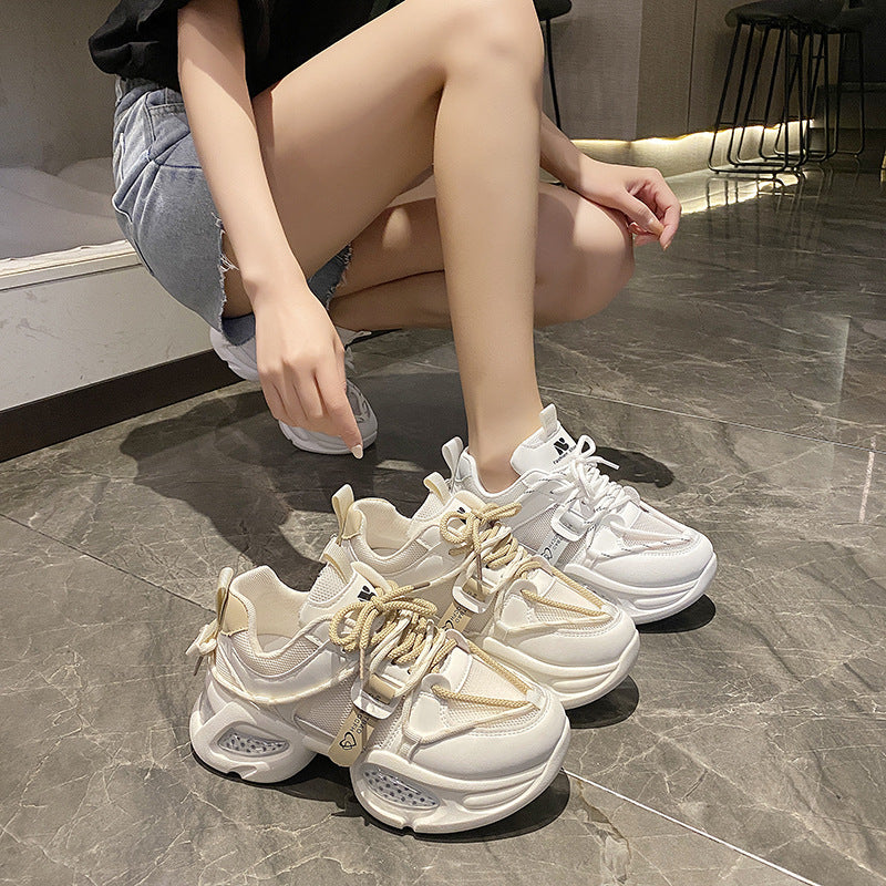 Zapatos Deportivos Casuales con Suela Gruesa para Mujer